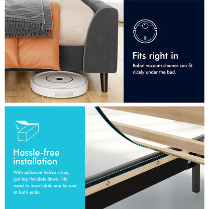 Valencia Upholstered Bed Frame Grey