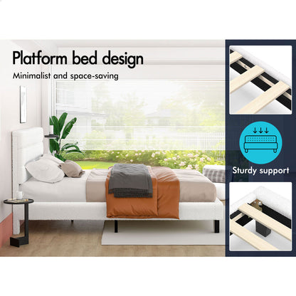 Preston Boucle Bed Frame