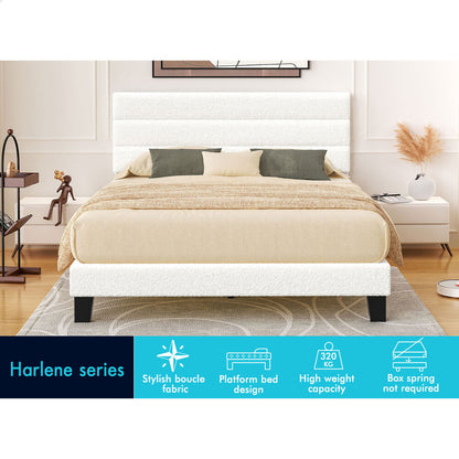Preston Boucle Bed Frame