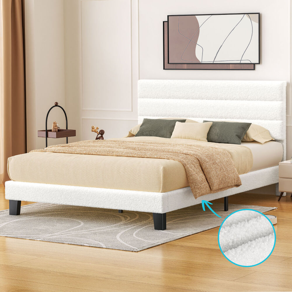 Preston Boucle Bed Frame