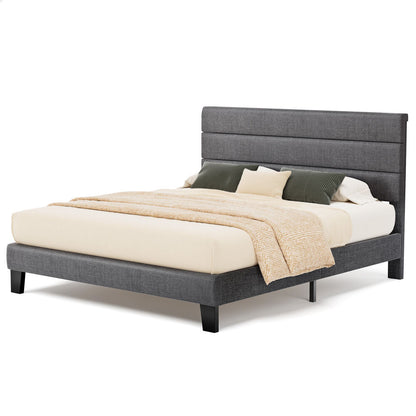 Preston Upholstered Bed Frame Grey