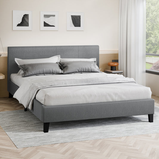 Kyle Upholstered Bed Frame Grey