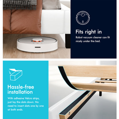 Kyle Faux Leather Bed Frame White