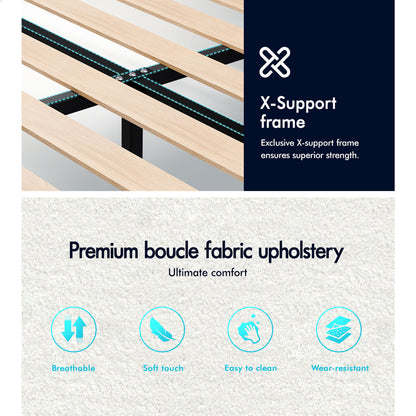 Adelaide Boucle Bed Frame