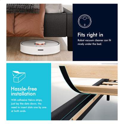 Adelaide Upholstered Bed Frame Charcoal