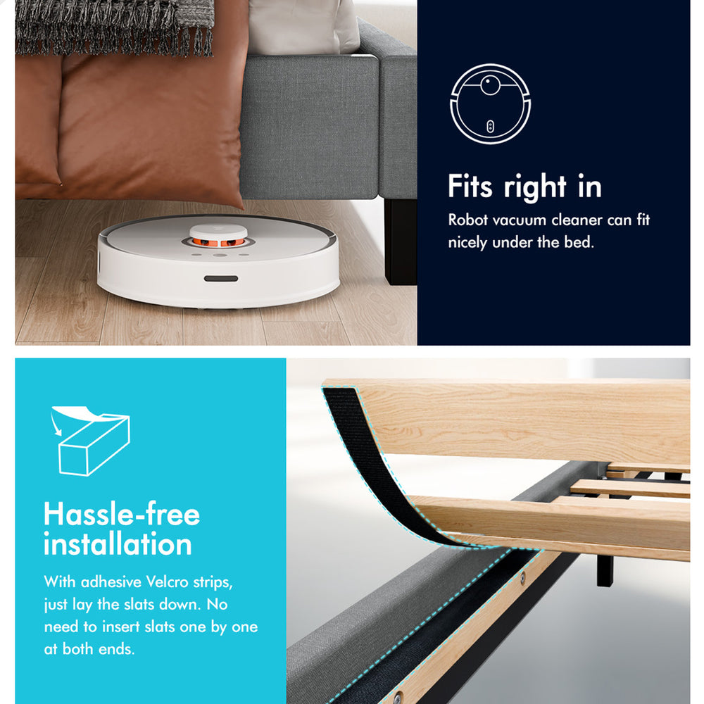 Adelaide Upholstered Bed Frame Grey