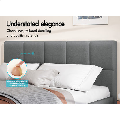 Adelaide Upholstered Bed Frame Grey