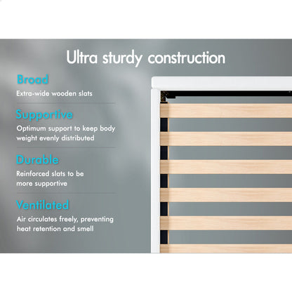 Adelaide Faux Leather Bed Frame White