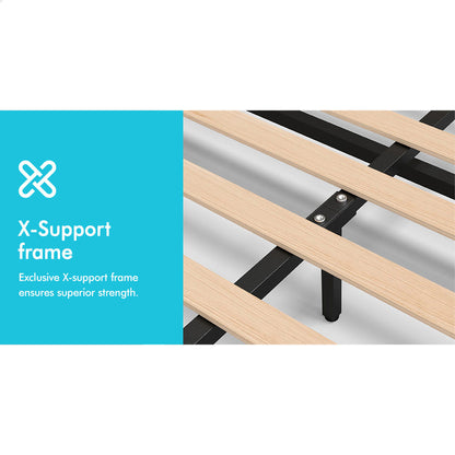 Houston Faux Leather Gas Lift Bed Black