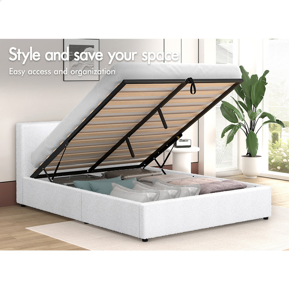 Houston Boucle Gas Lift Bed