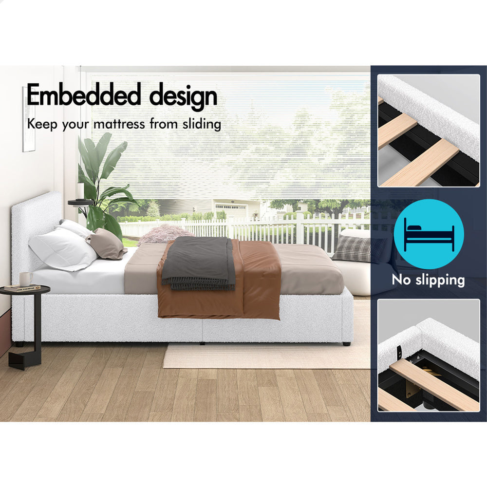 Houston Boucle Gas Lift Bed