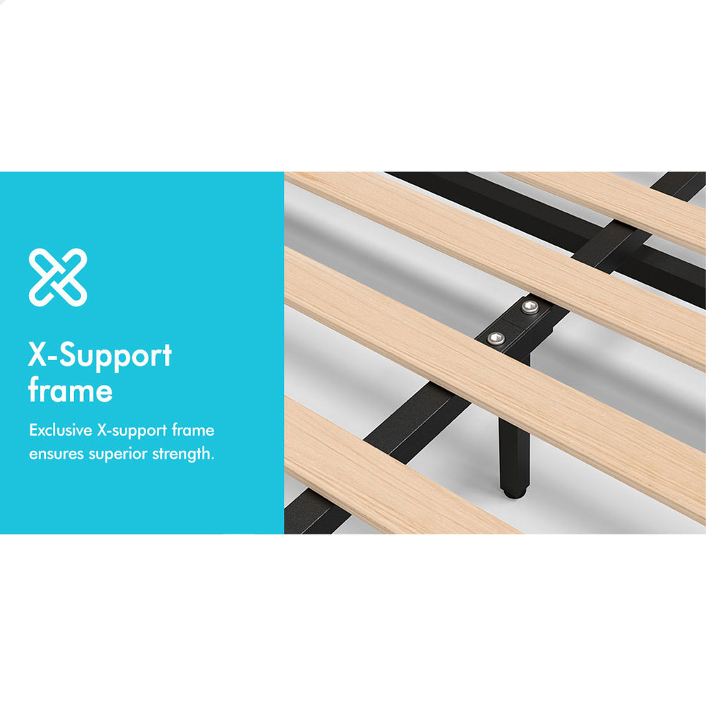 Houston Faux Leather Gas Lift Bed White