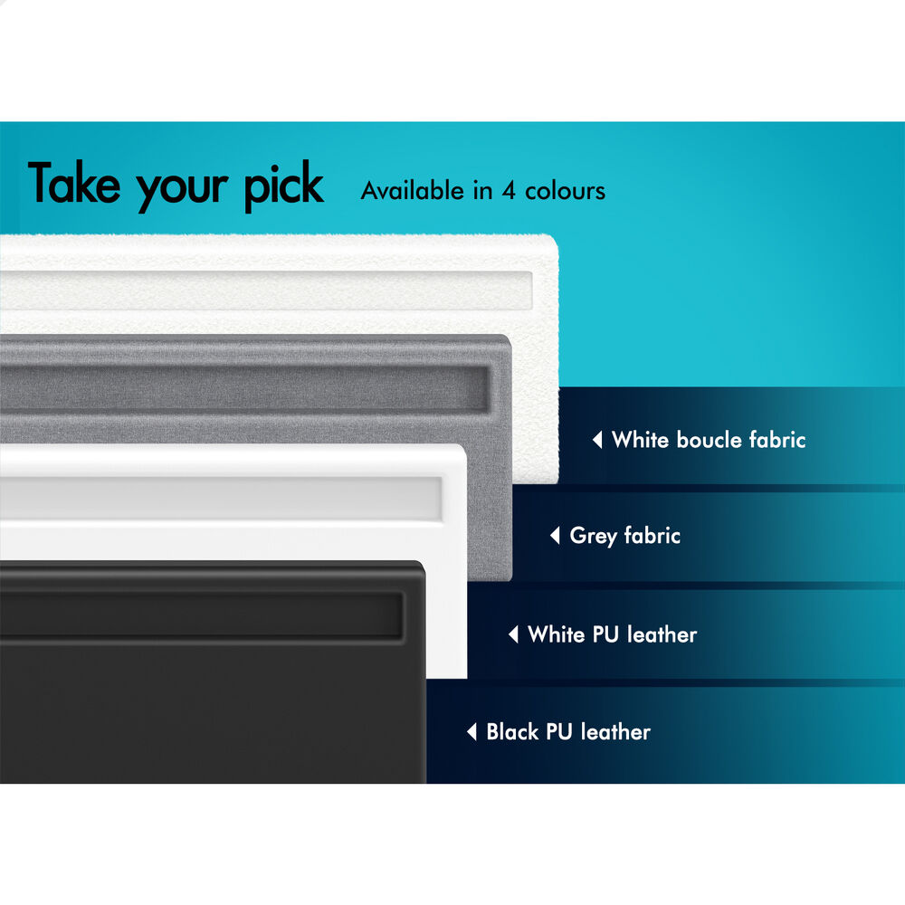 Caledon PU Leather Gas Lift Bed White