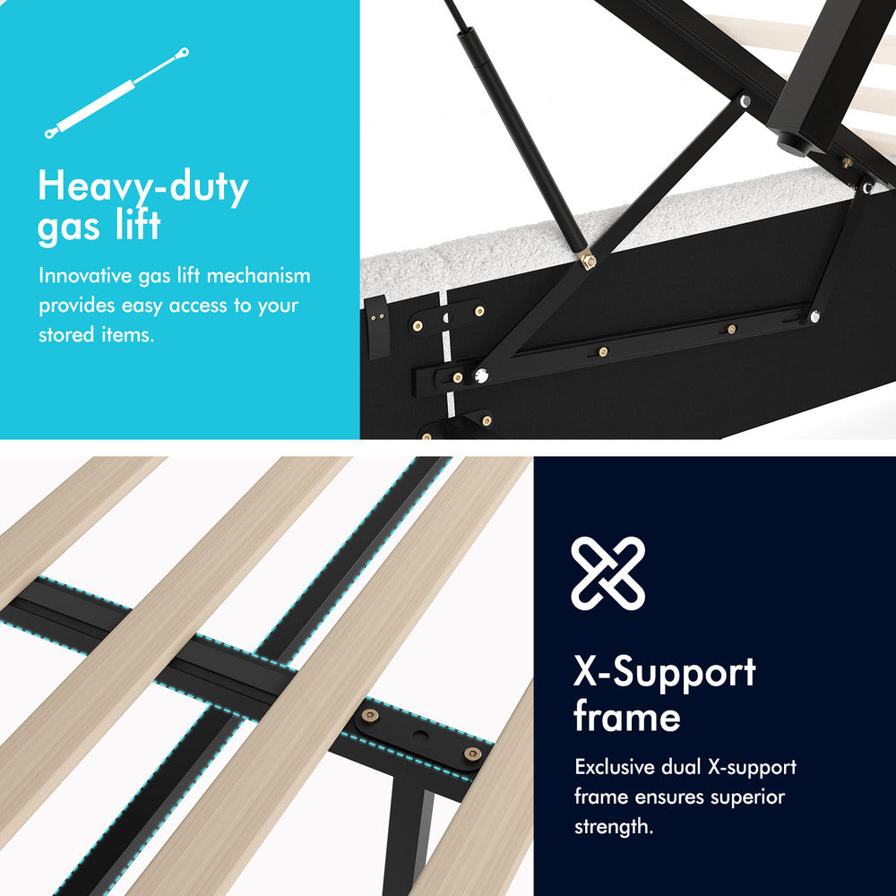 Roswell Boucle Gas Lift Bed