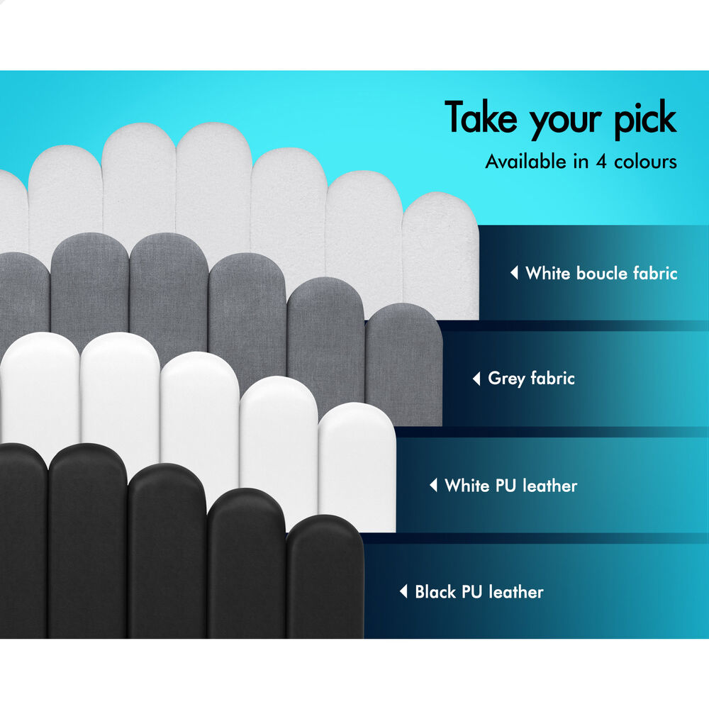 Roswell Faux Leather Gas Lift Bed White