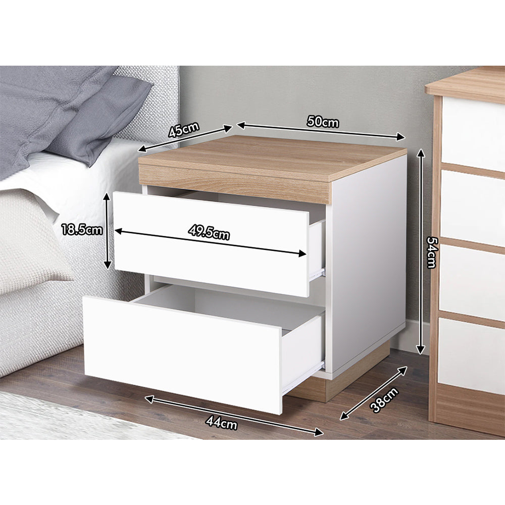 White Esper Bedside Table