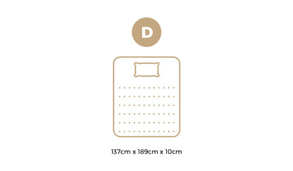 10cm Memory Foam Mattress Topper – Double