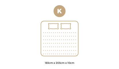 10cm Memory Foam Mattress Topper – King