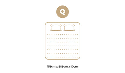 10cm Memory Foam Mattress Topper – Queen