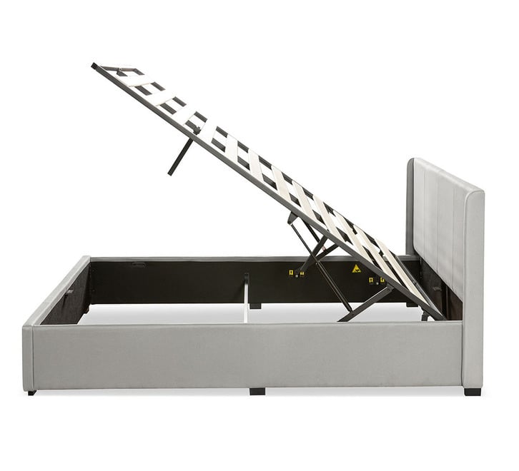 Maddon Gas Lift Bed Frame - Queen | Light Grey