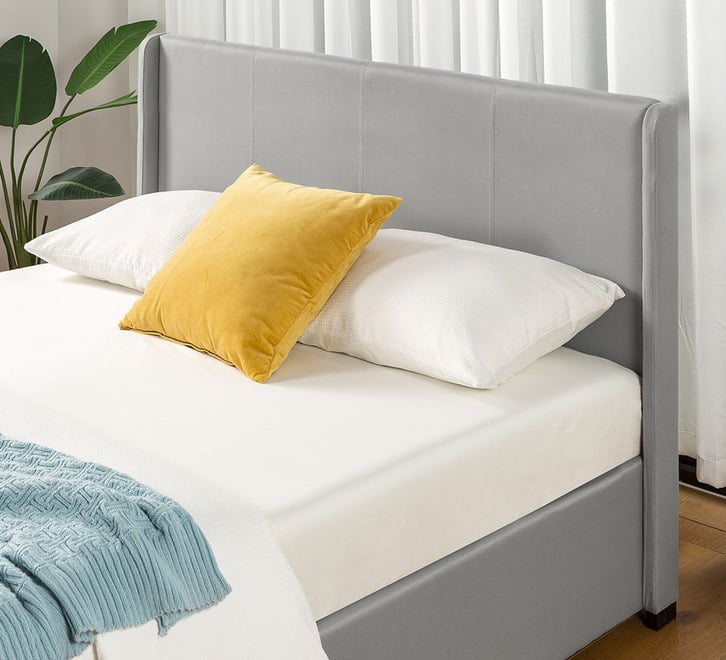 Maddon Gas Lift Bed Frame - Queen | Light Grey