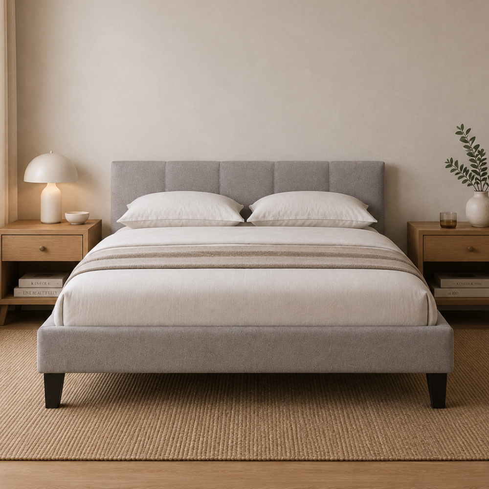 Marion Upholstered Bed Frame With USB