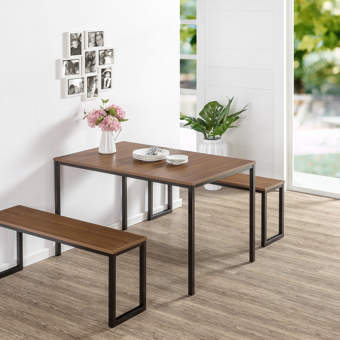 Louis Dining Set with Two Benches