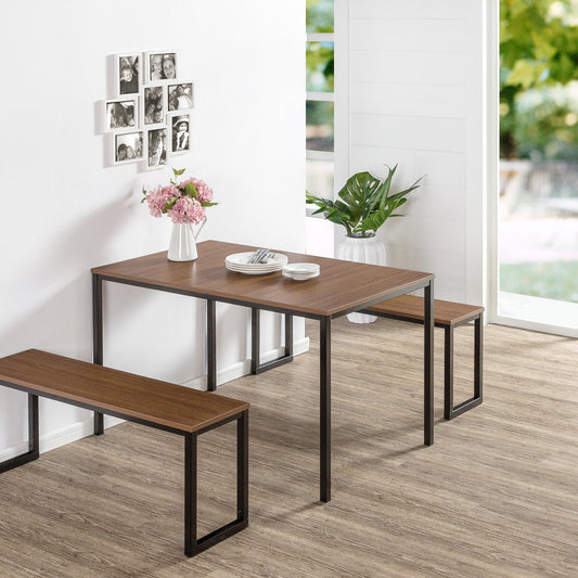 Louis Dining Set with Two Benches