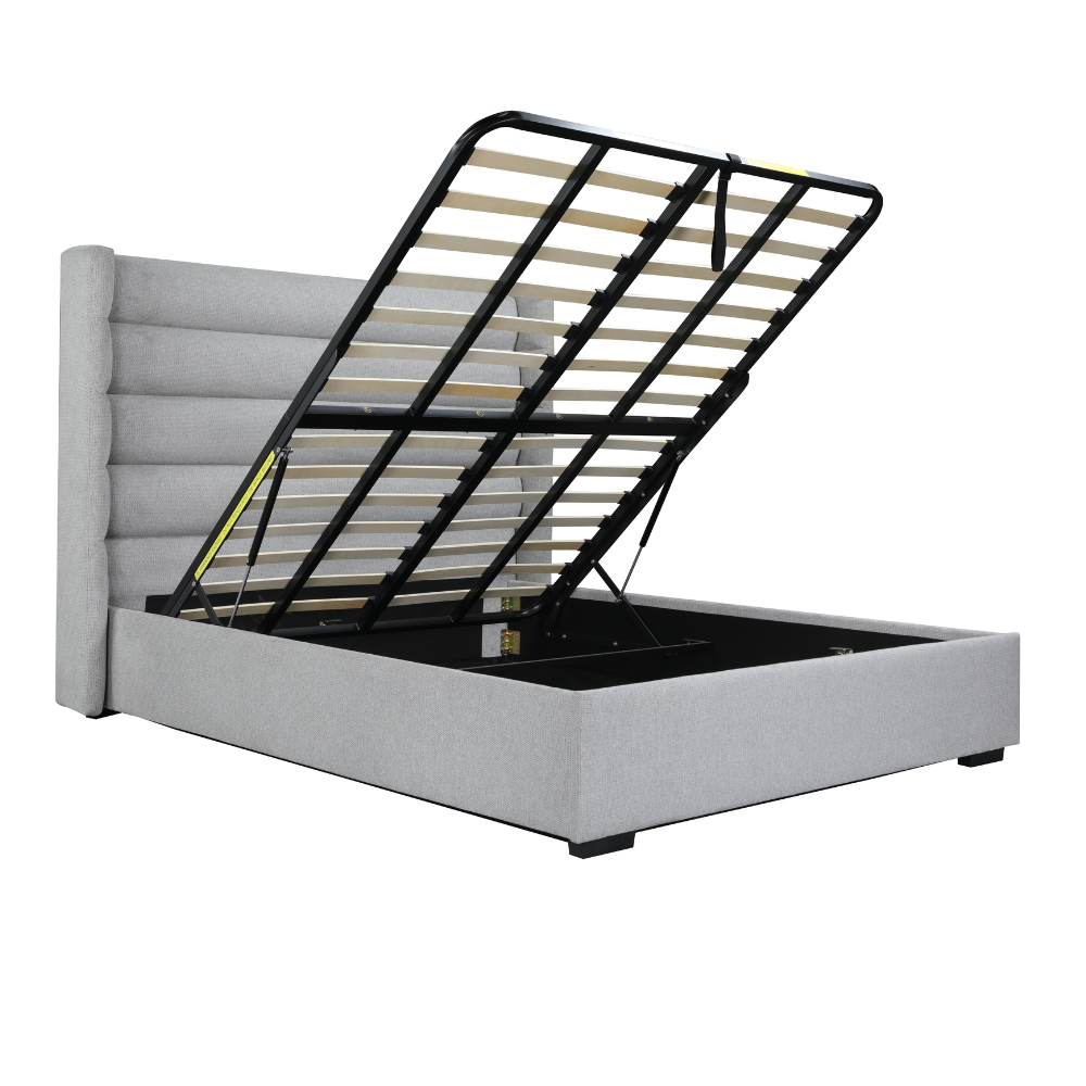 Mosman Gas Lift Upholstered King Bed Frame