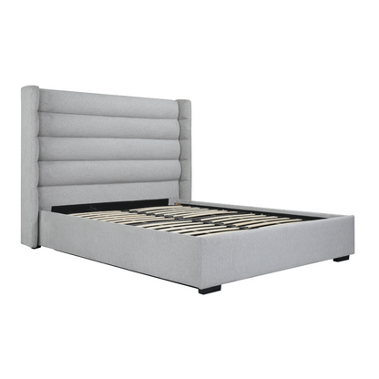 Mosman Gas Lift Upholstered King Bed Frame