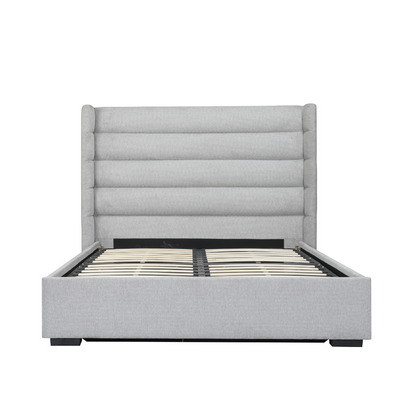 Mosman Gas Lift Upholstered King Bed Frame