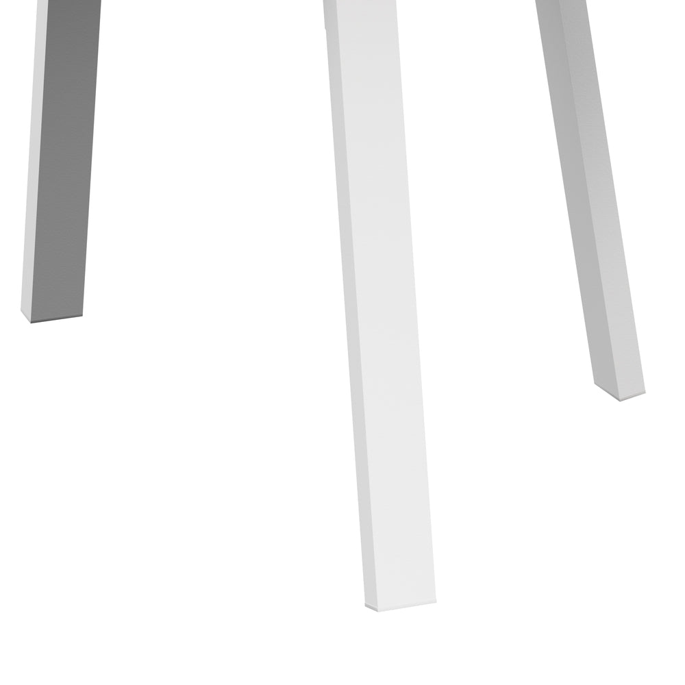 Amos Storage Shelf Dining Table White