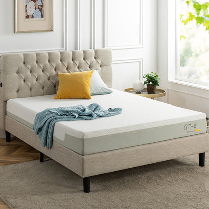 Essentials Tufted Double Bed Frame with USB