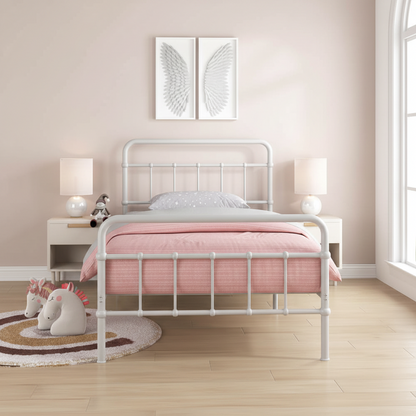 Jamie King Single Bed White