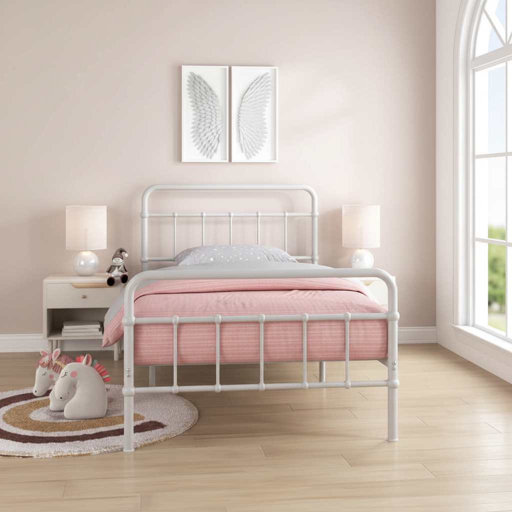 Jamie Single Bed White