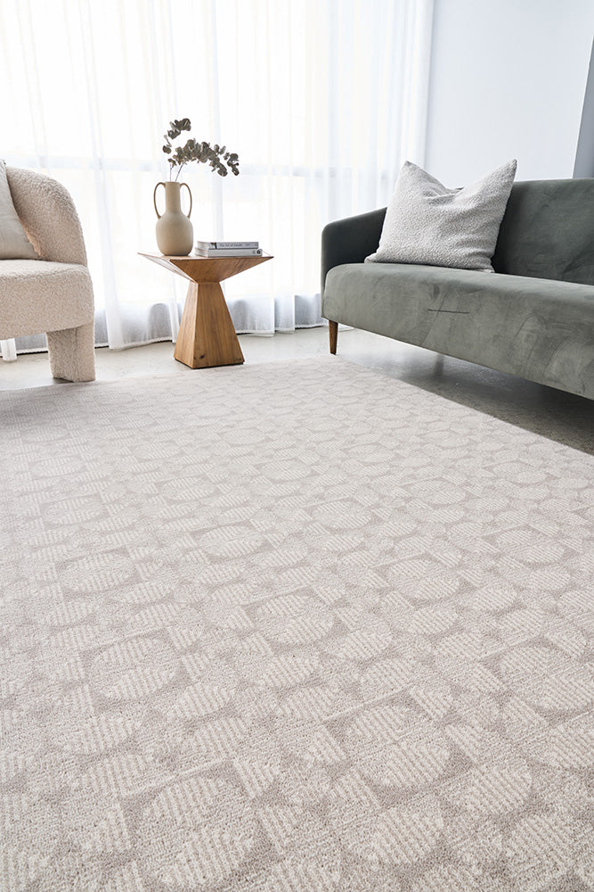 Prague Niko Silver Wool Rug