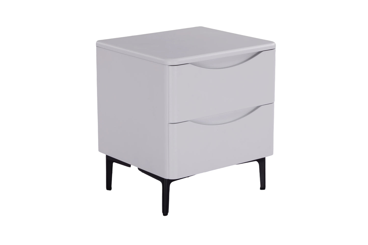 Patras Bedside 2 Drawer White