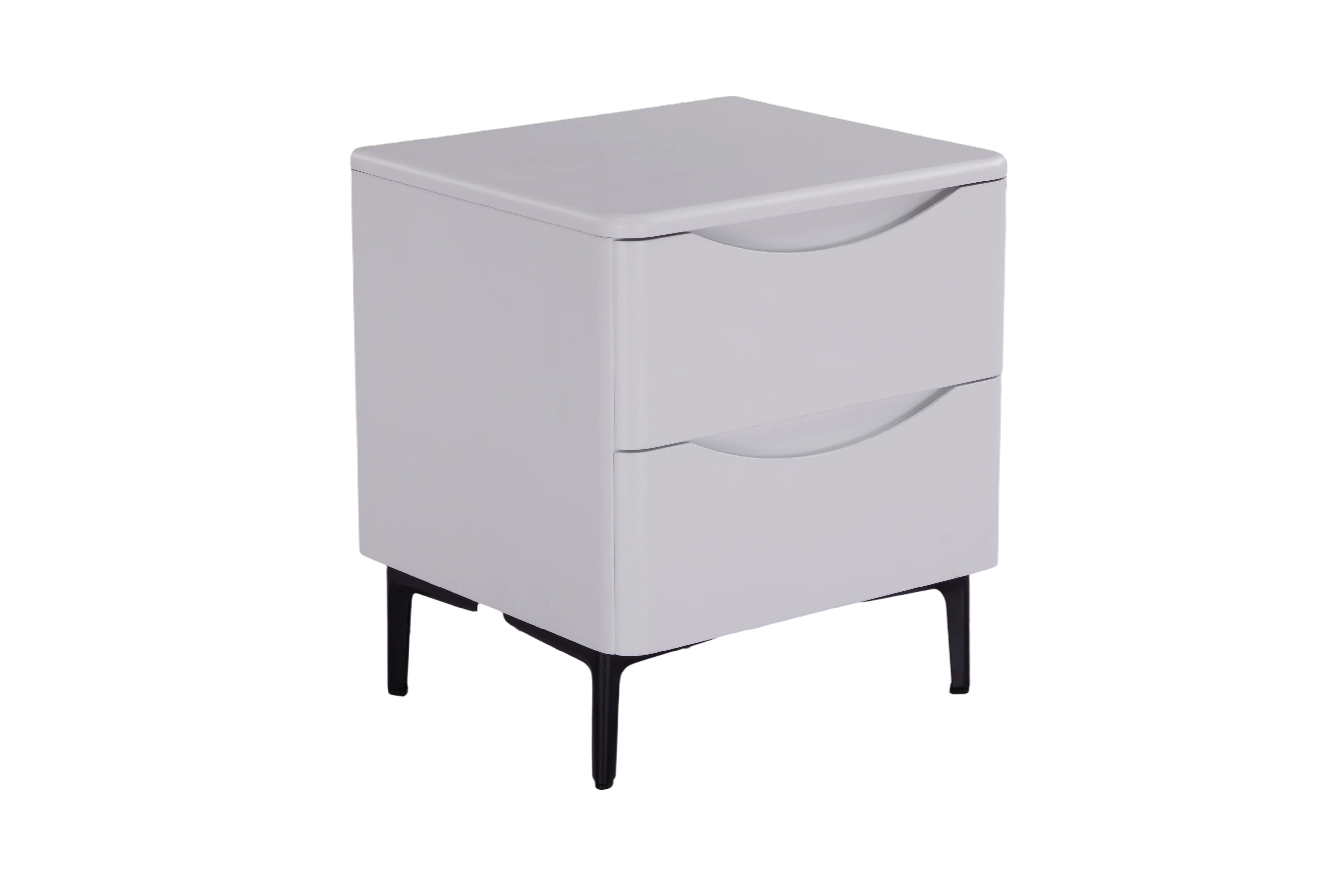 Patras Bedside 2 Drawer White