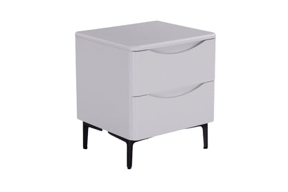 Patras Bedside 2 Drawer White