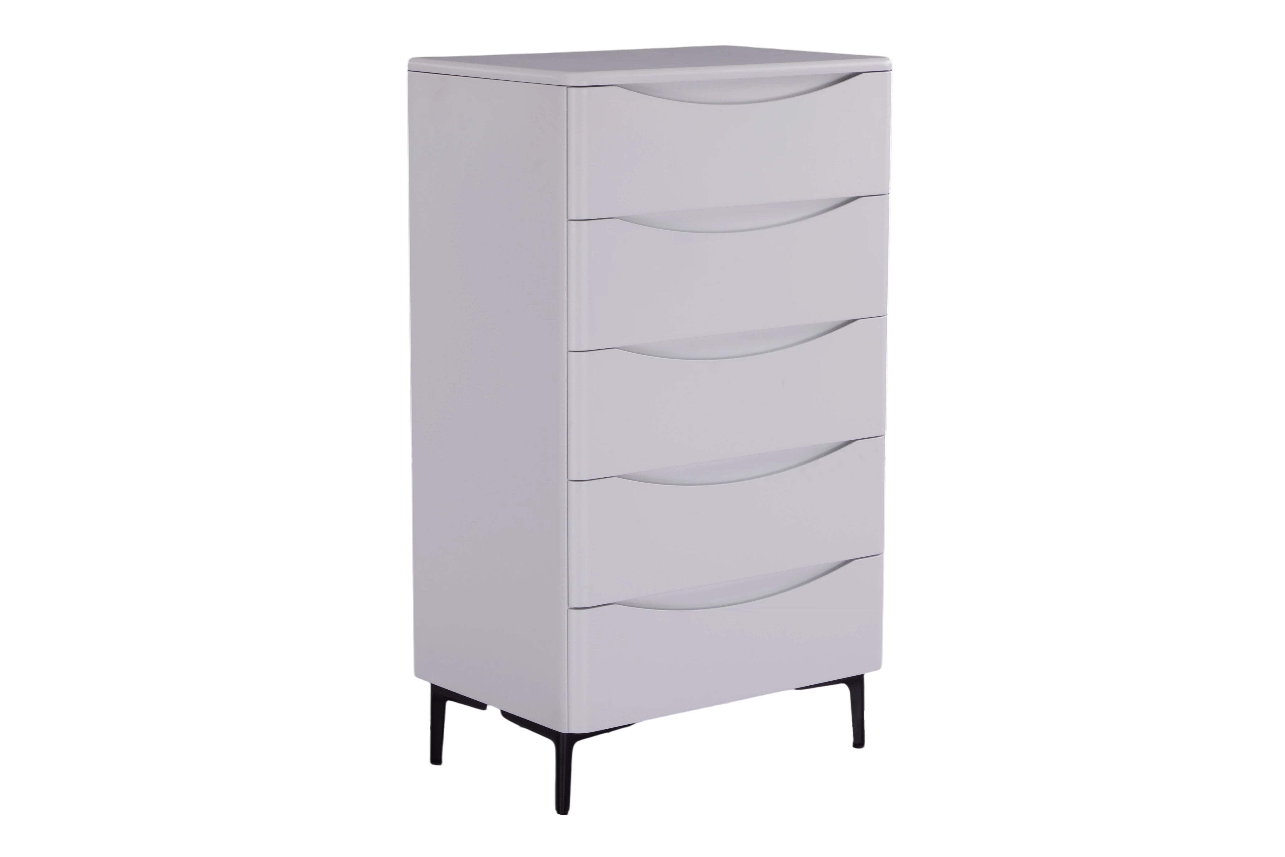 Patras Tallboy 5 Drawer White