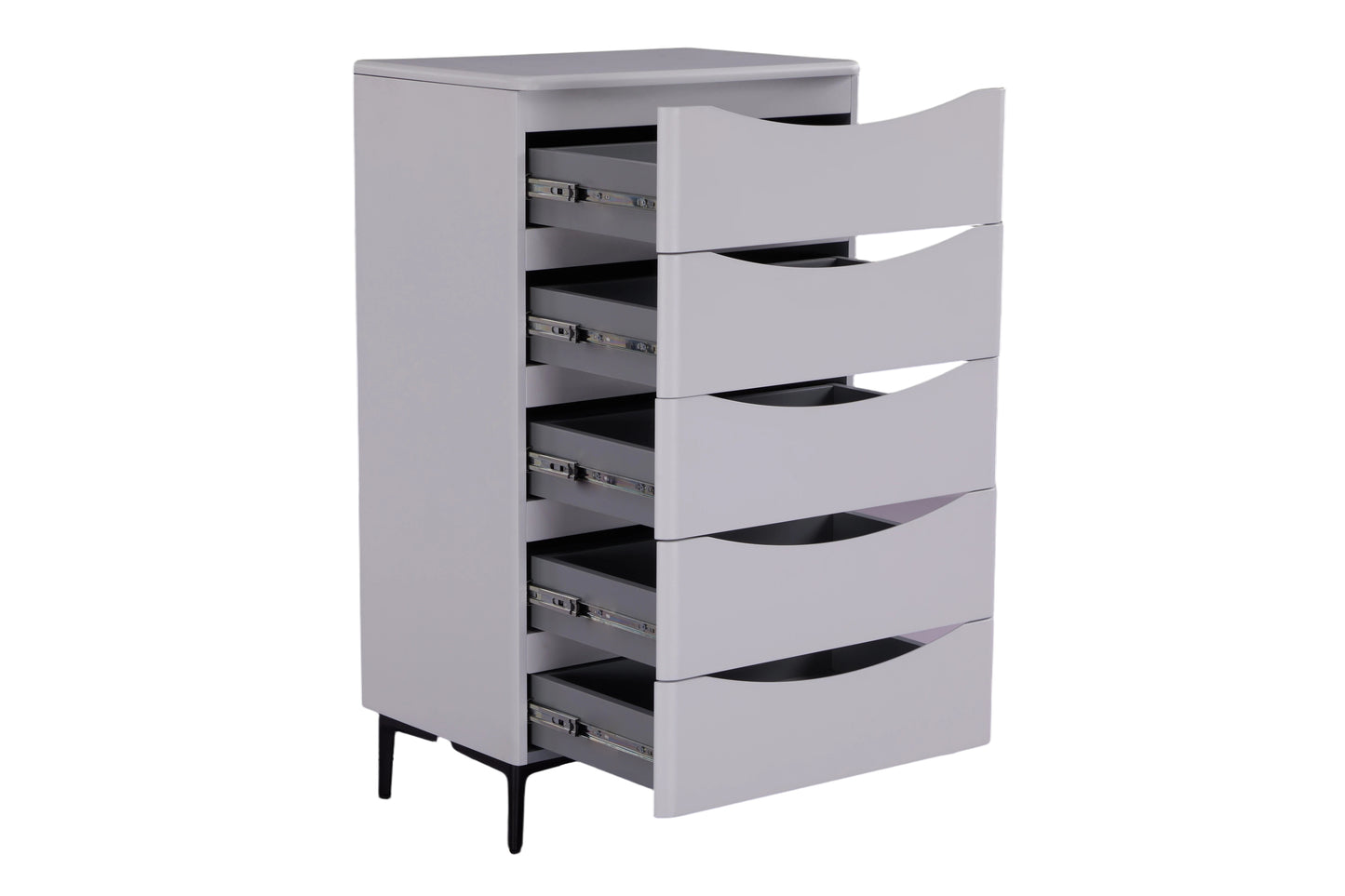 Patras Tallboy 5 Drawer White