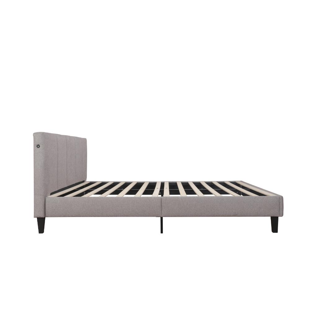 Marion Upholstered Bed Frame With USB