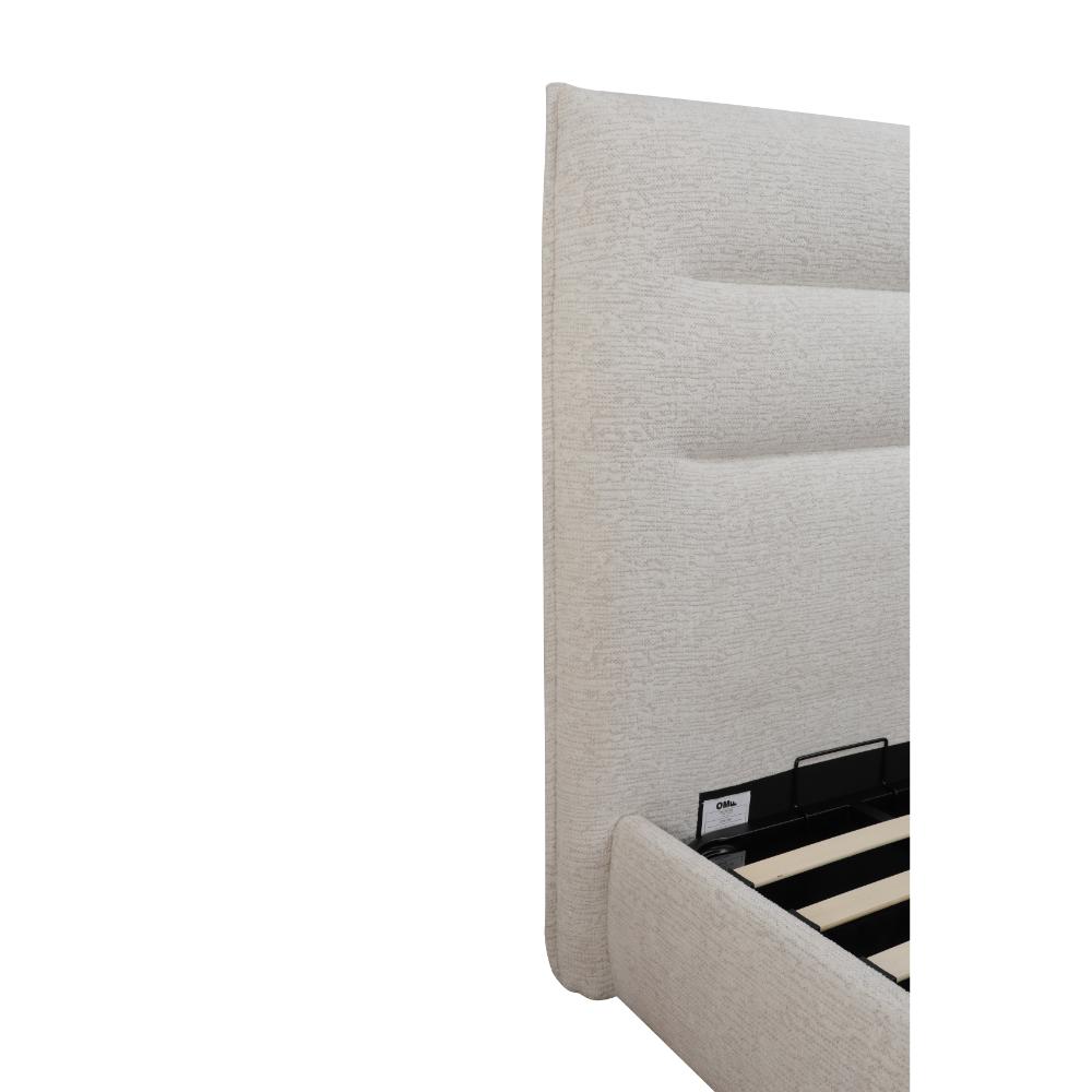 Botany Gas Lift Bed Frame Cream