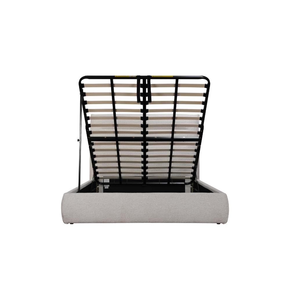Botany Gas Lift Bed Frame Cream