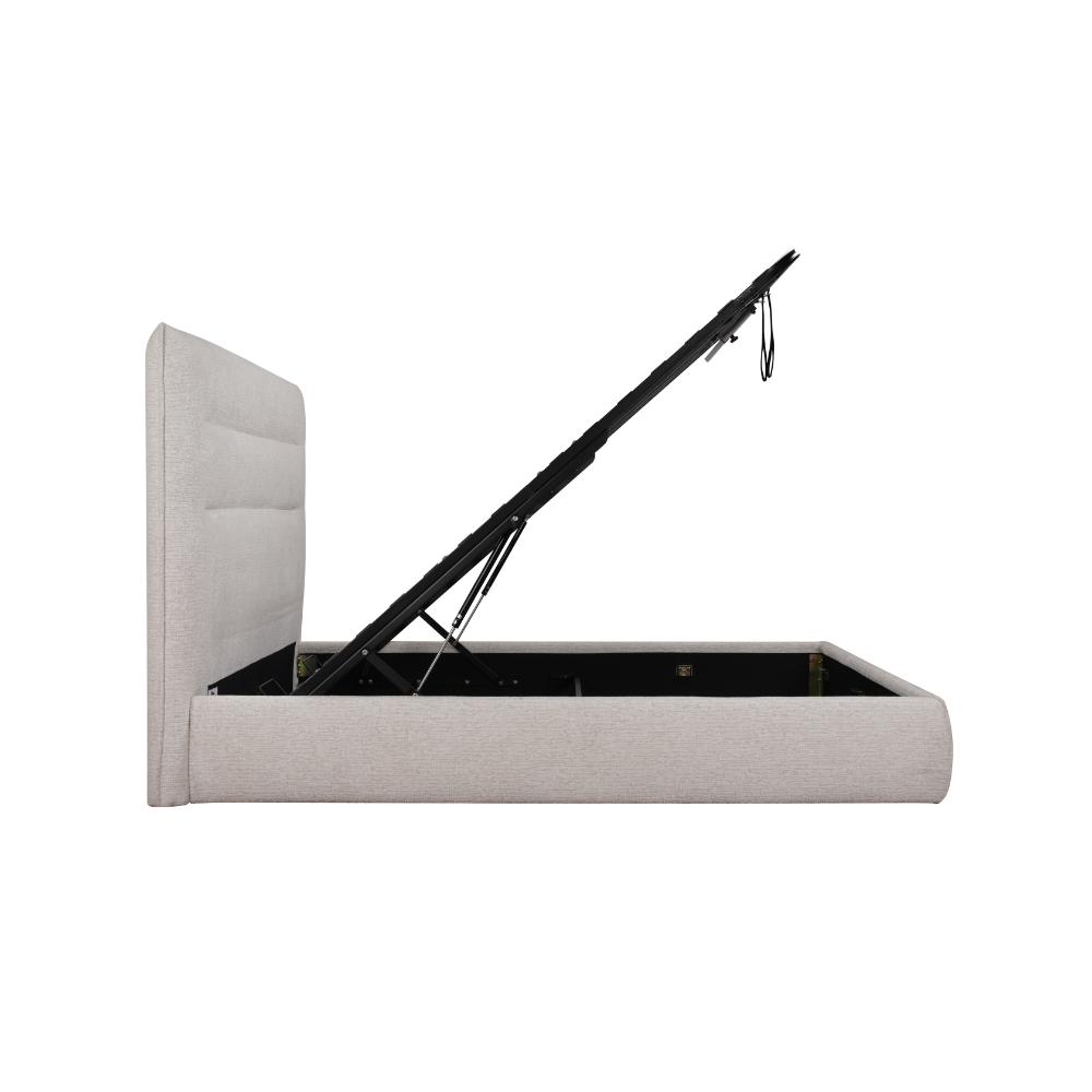Botany Gas Lift Bed Frame Cream