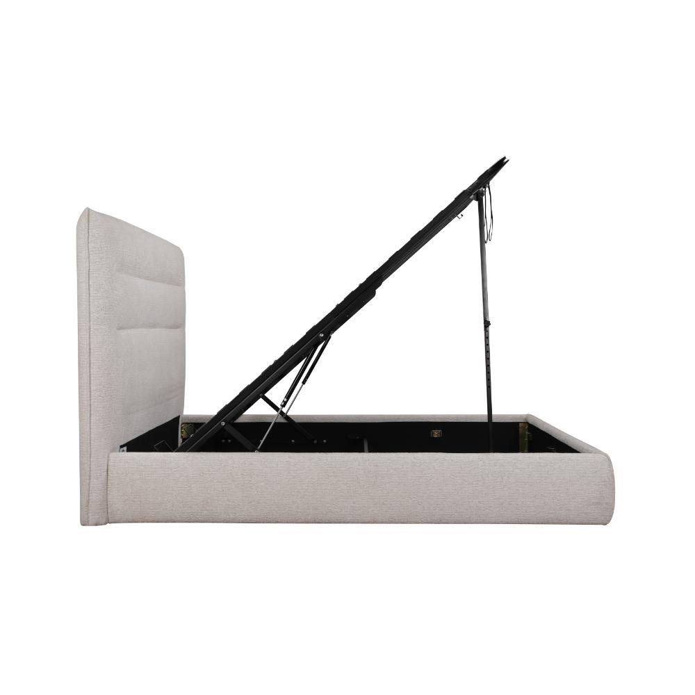 Botany Gas Lift Bed Frame Cream