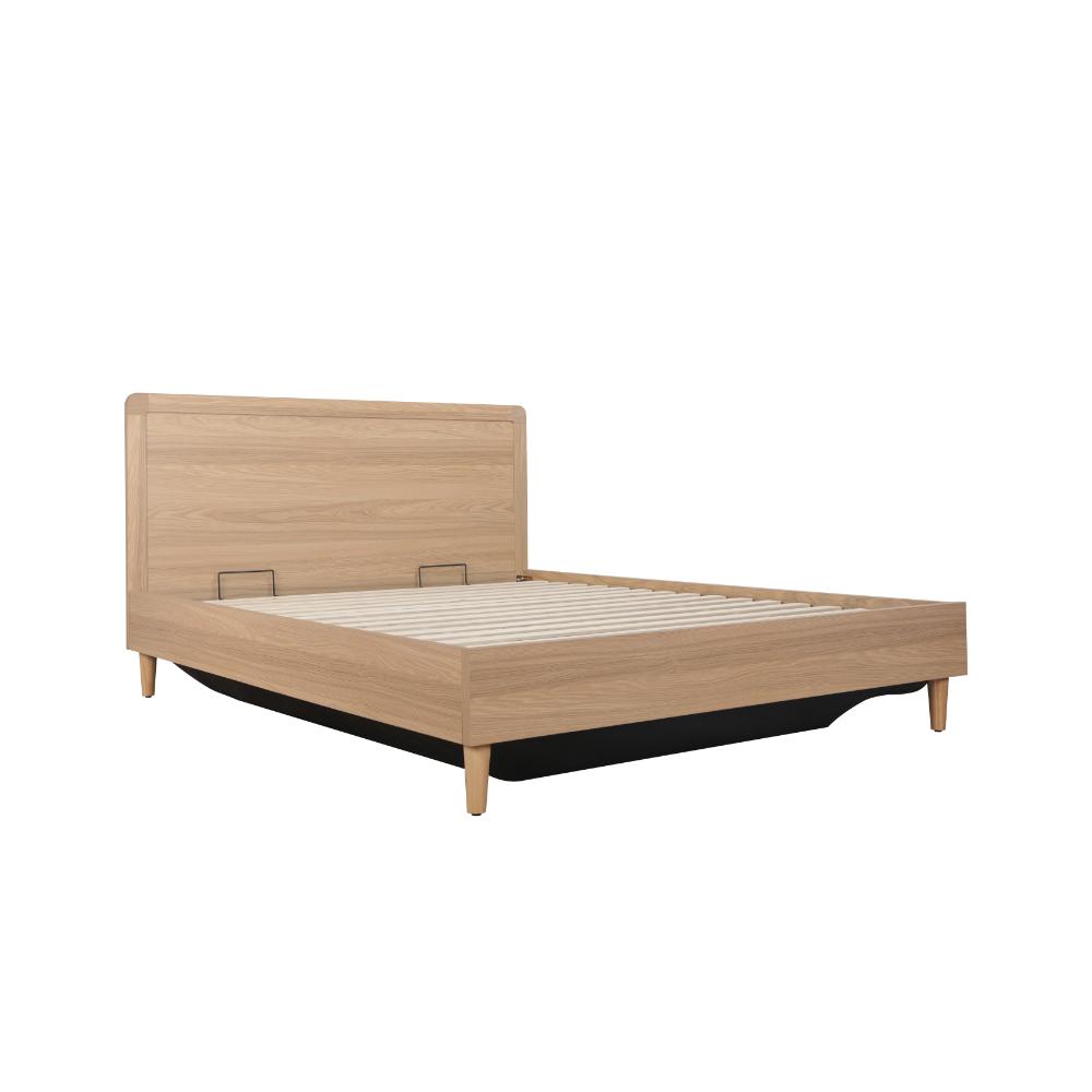 Loft Gas Lift Bed Frame Oak Queen