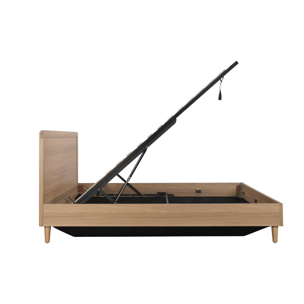 Loft Gas Lift Bed Frame Oak Queen