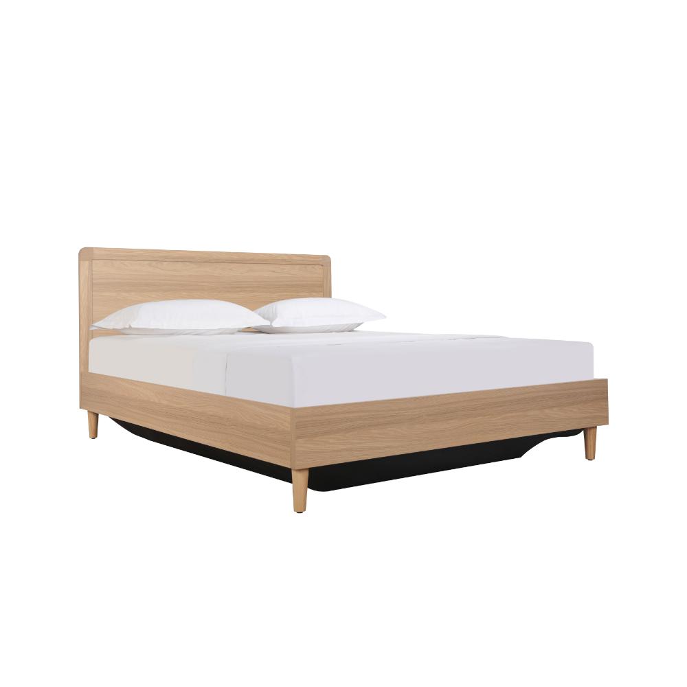 Loft Gas Lift Bed Frame Oak Queen