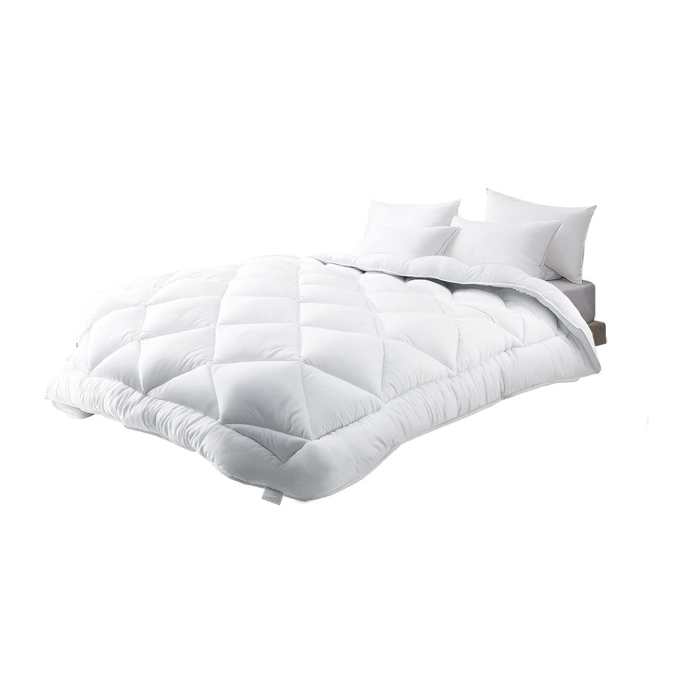 Solenne Super King Microfibre Quilt White